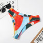 Bowknot Multi-Color Two Piece Swimsuit