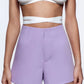 Purple High Waist Shorts