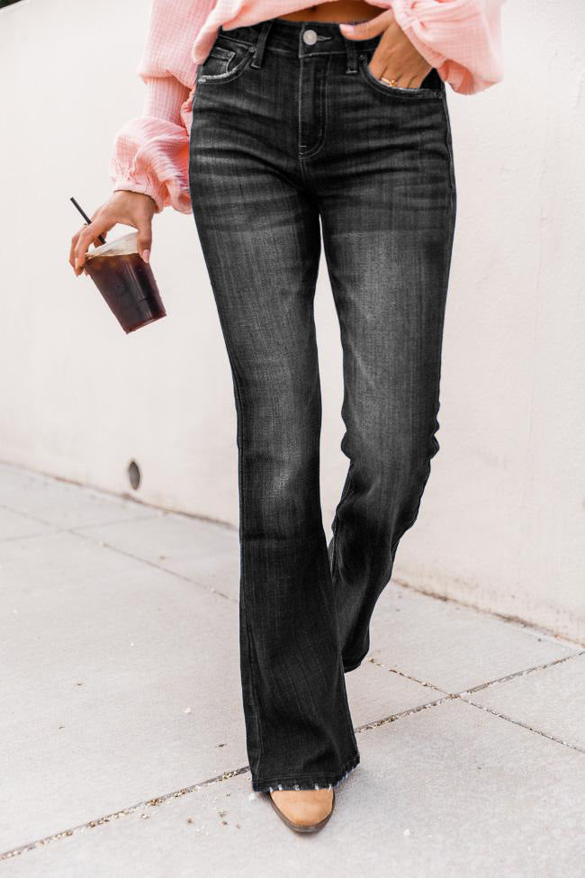 Stretch flared jeans