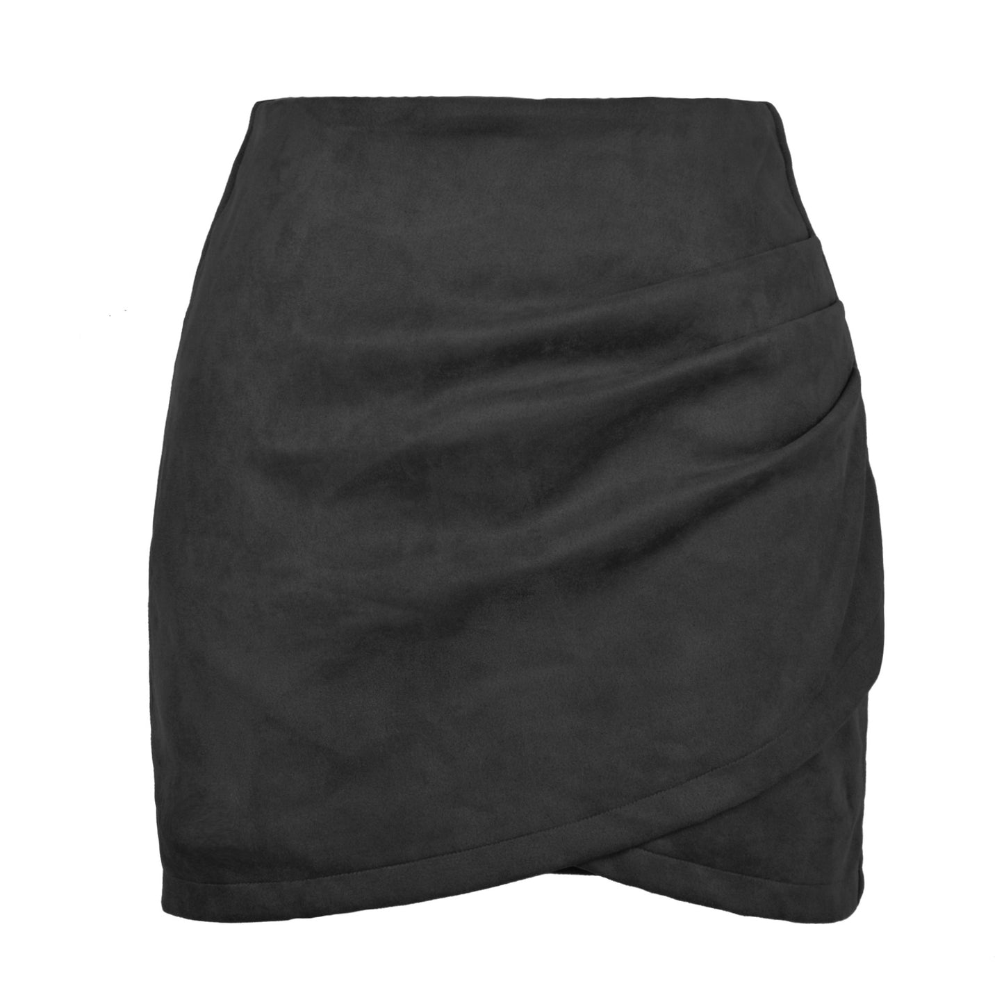 Faux Suede Mini Skirt