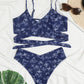 Butterfly Lace-up Two Piece Swimsuit