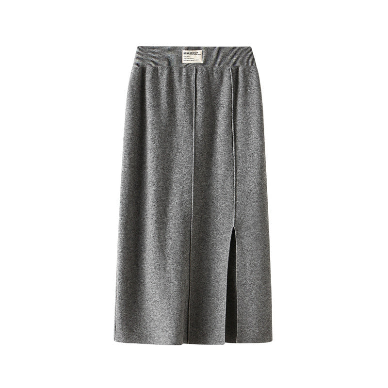 Knitted A- Line Sheath Skirt