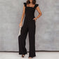 Ruffled sleeve Jumpsuit with Pockets