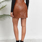 Faux Leather Mini Skirt