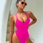 Strappy Back One Piece Swimsuit