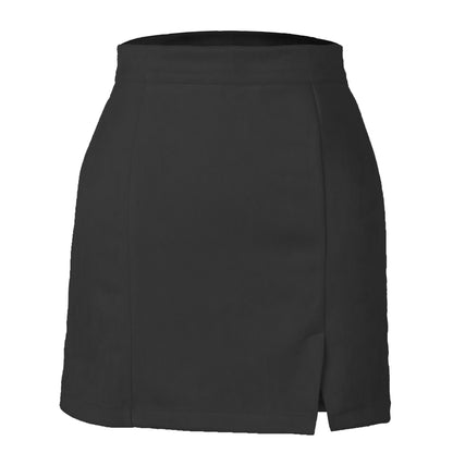 Faux Suede Mini Skirt
