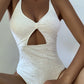 Eyelet Cutout One-Piece Swimsuit