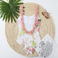 Backless Floral One Piece Swimsuit