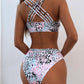Strappy Back Leopard Print Bikini