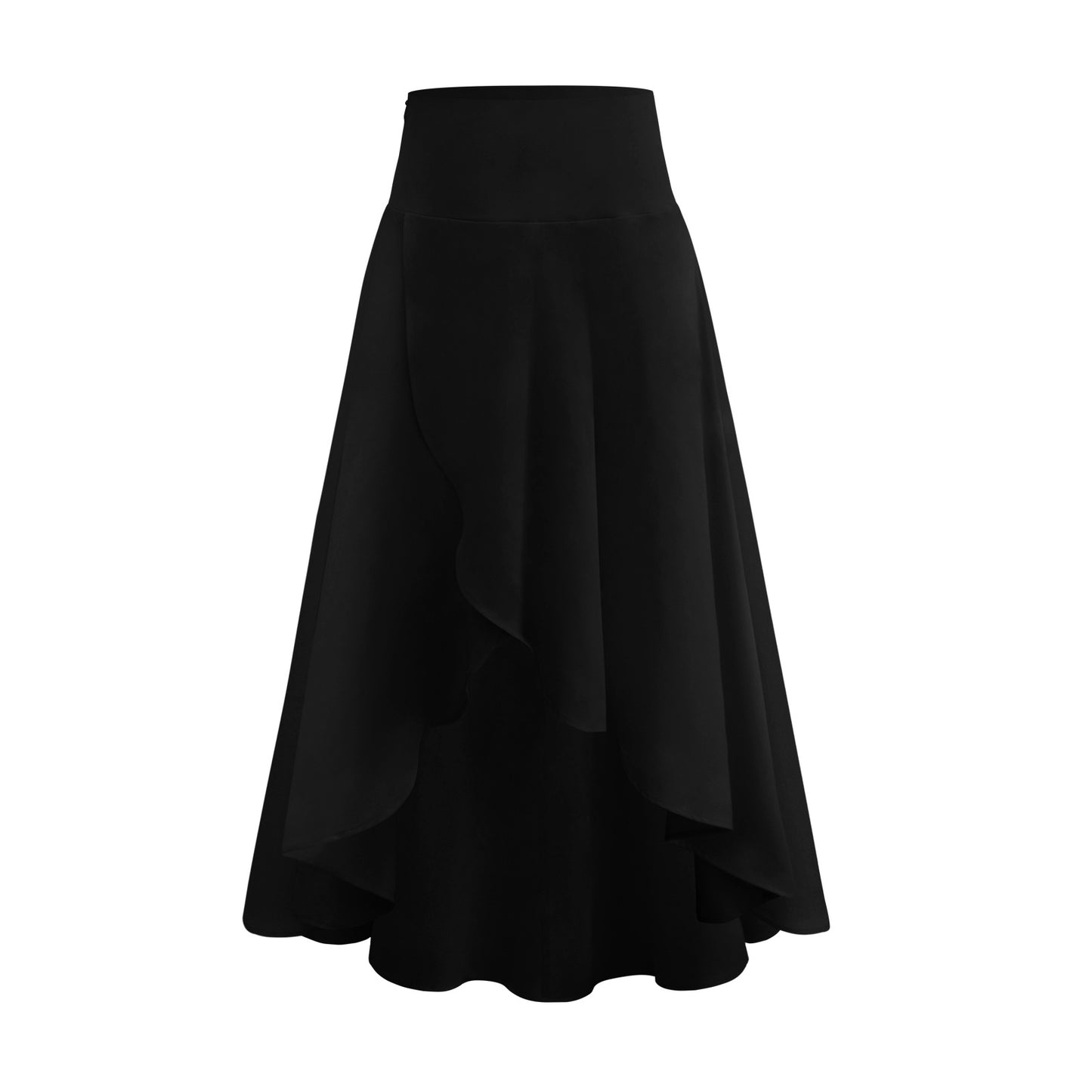 Ruffled Irregular Skirt