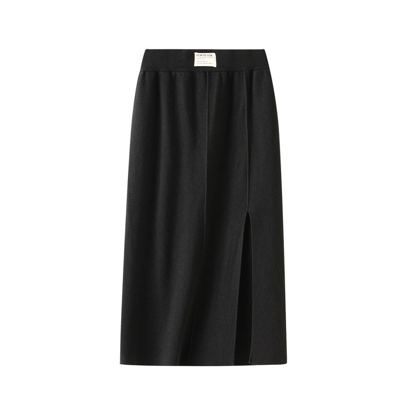 Knitted A- Line Sheath Skirt